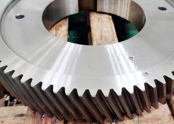 Tratamento térmico por carburador engrenagem helicoidal única para caixa de engrenagens industrial com 7 módulos e 68 dentes