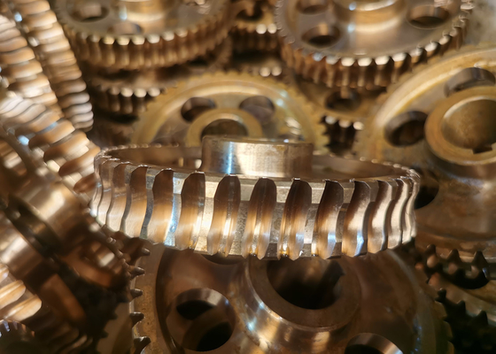Moldado engrenagem do sem-fim de Tin Bronze Worm Shaft And roda peças sobresselentes da transmissão