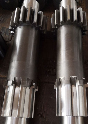 Eixo do pinhão do dente reto dos redutores de velocidade da caixa de engrenagens com as ranhuras tomadas partido retas