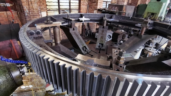 Grande engrenagem das circunferências do tamanho com o pinhão externo da precisão da categoria do ISO 8 - 9 de 10 - 30 módulos