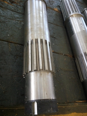 45° Helix Angle Gear Spline Shaft Aço ligado com rugosidade Ra0,4