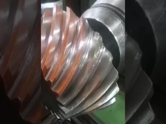 Mão direita Espiral Bevel Gear Shaft 6.5 Módulo 503mm comprimento