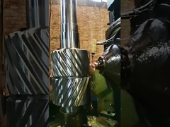 Eixo de Engrenagens Helicoidais Duplas de Aço SAE 4340 DP 1.5 24T para Aplicações de Alta Resistência